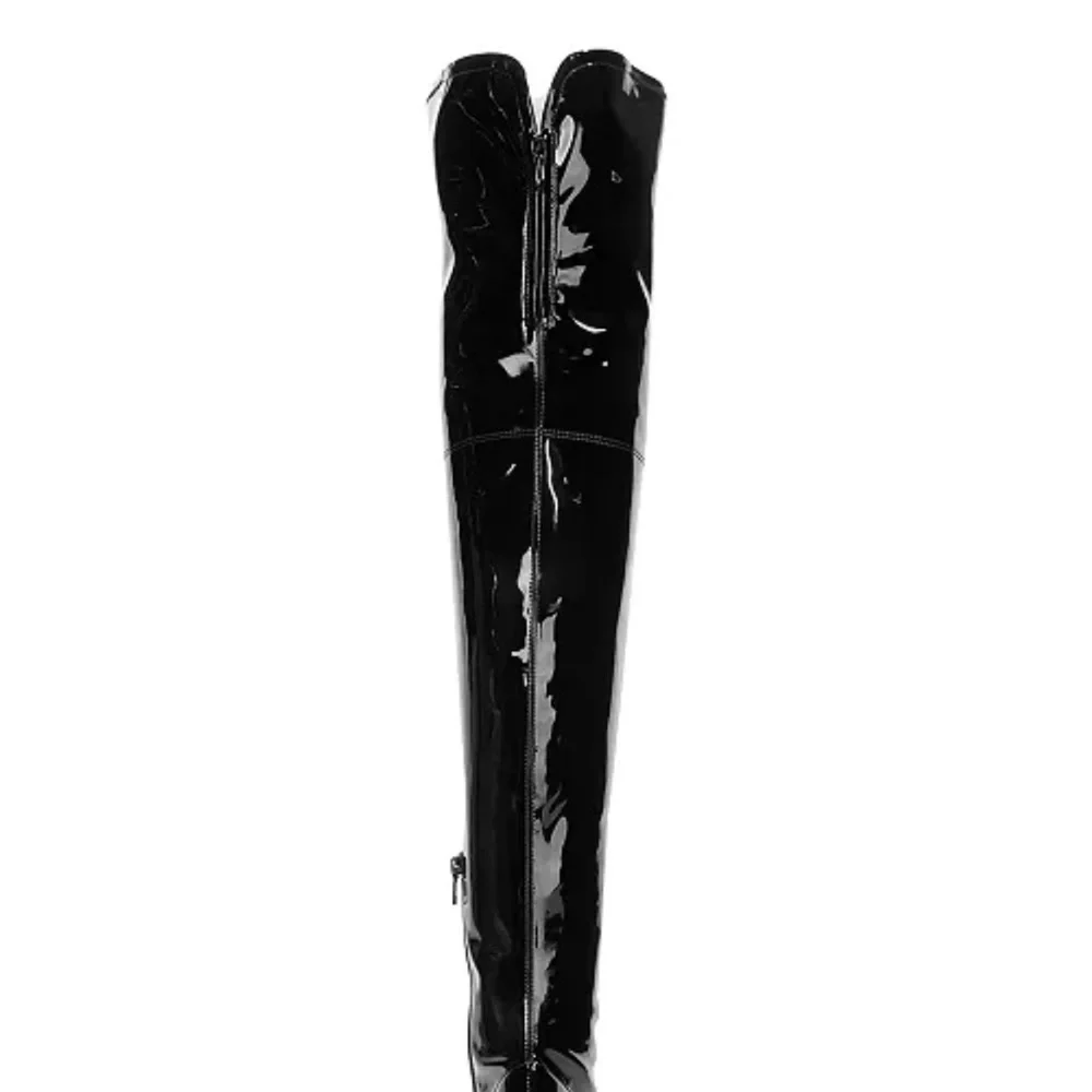 NWT Kenneth Cole Angelica Over The Knee Boots Created Patent Leather Size 5.5